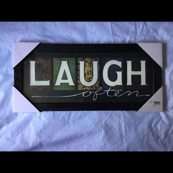 “Laugh Often” home decor frame - Picture 1 of 1